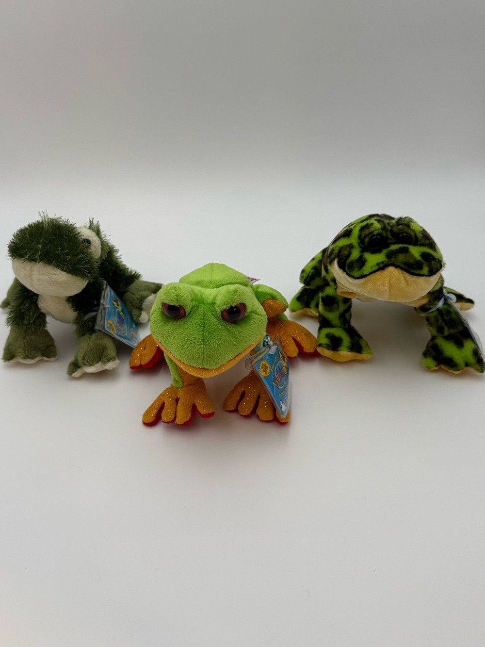 NWT Webkinz Frog Plush Lot of 3 - Sealed Codes